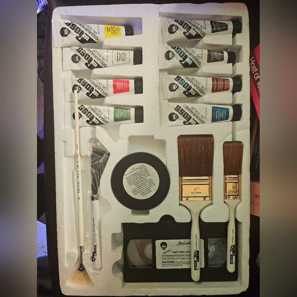 Art Paint Set with Brushes and Palette Knife